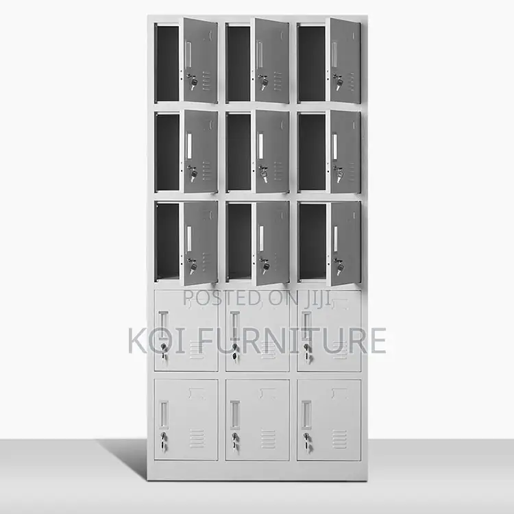 Office Cabinet; Artiss Executive Steel Cabinet With 12 Lockers