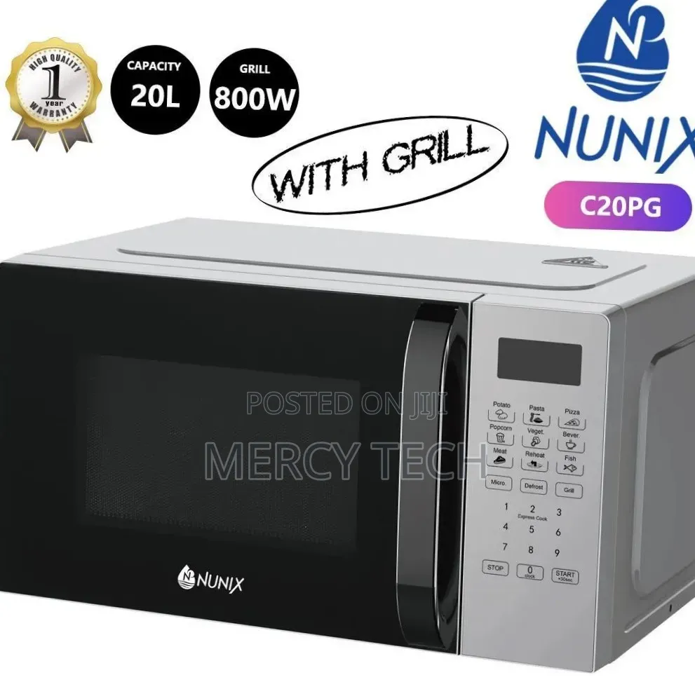 *Nunix C20pg 20l Digital Microwave Oven With Grill