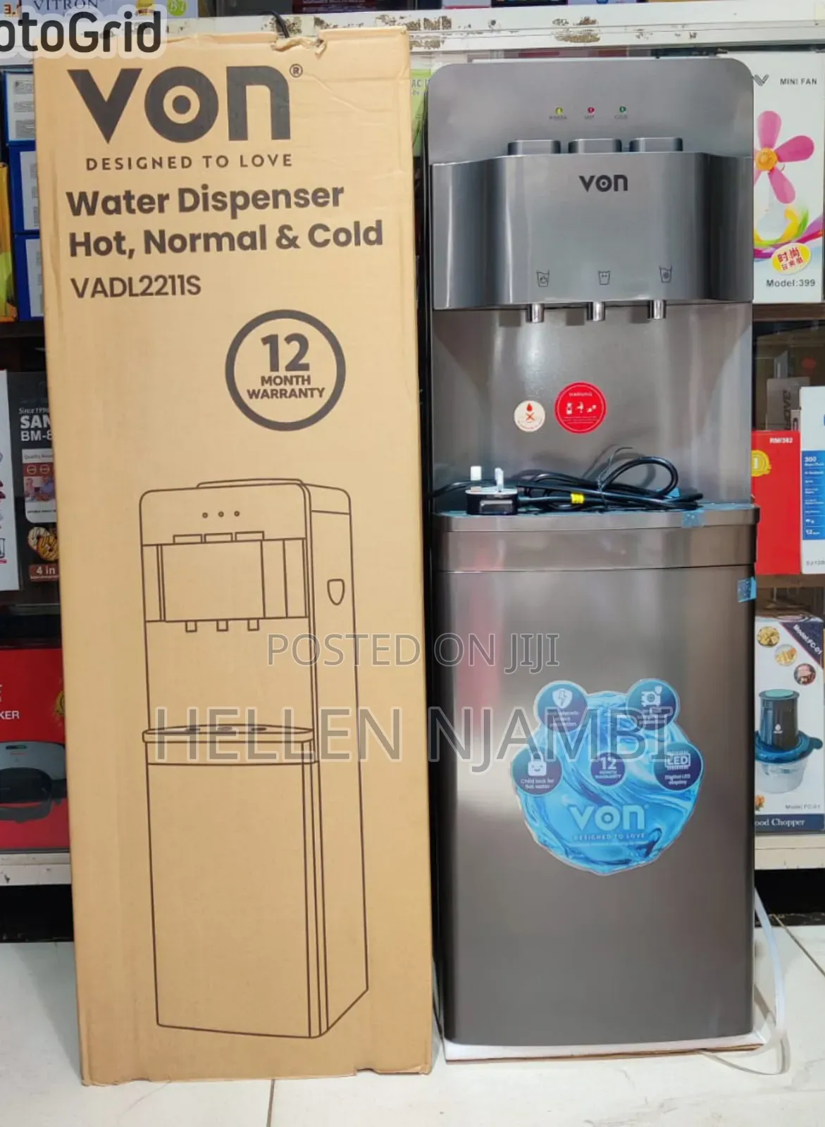 Von Dispenser Vadl2211s Hot, Normal and Cold (Dark Gray)
