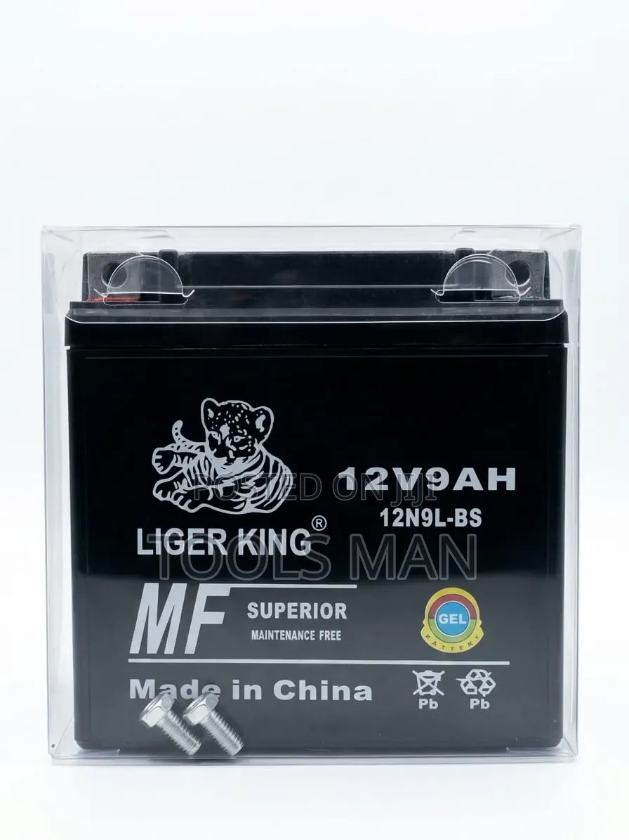 Liger King 12v 9ah Gel Battery - Maintenance Free (12n9l-Bs).
