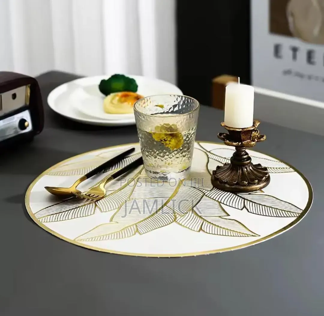 6pcs PVC Table Mats – Waterproof Heat Resistant - Bz