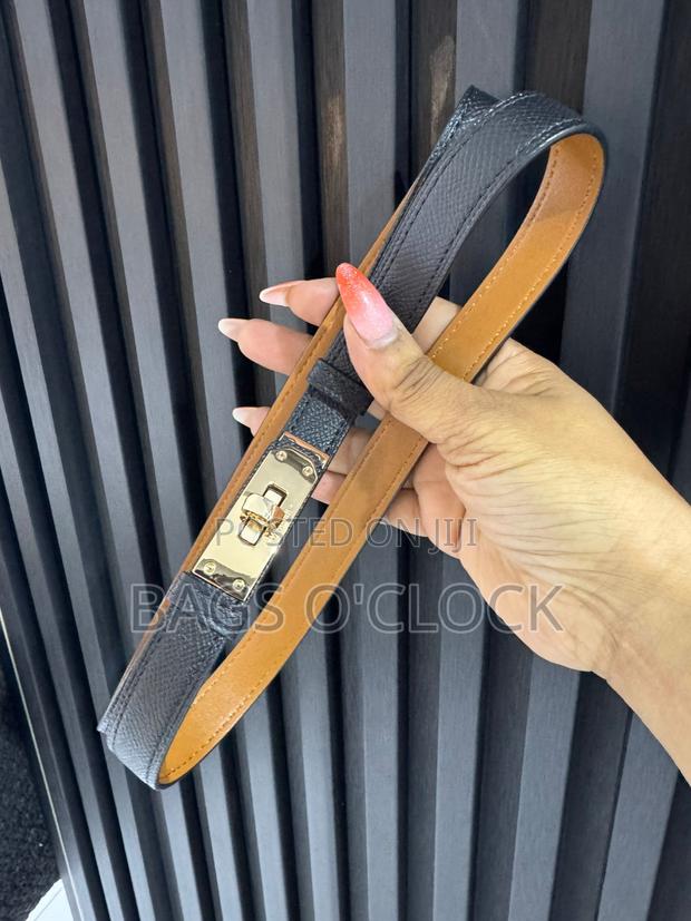 Luxury Hermès Kelly 18 Adjustable Leather Belts - Various Colors - thumbnail 6