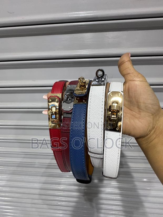 Luxury Hermès Kelly 18 Adjustable Leather Belts - Various Colors - thumbnail 9