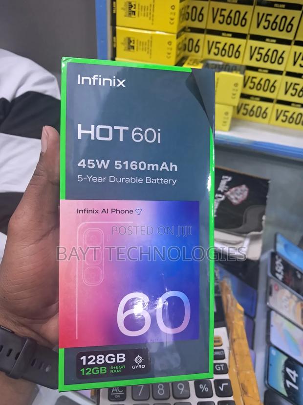 New Infinix Hot 60i 128 GB Black