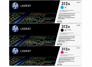 Black/Cyan/Magenta Toner Hp 312