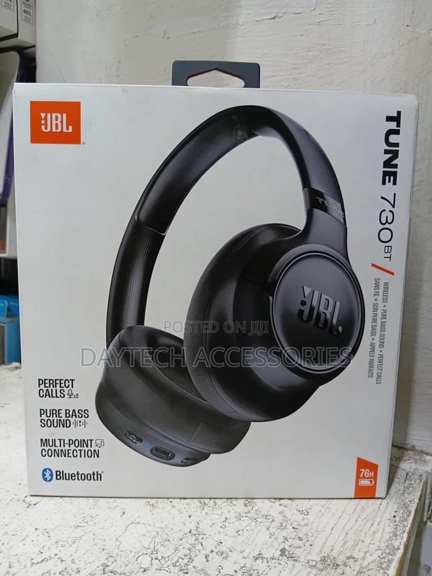 These Are JBL Tune 730bt Wireless Over-Ear Headphones in Black. - thumbnail 2