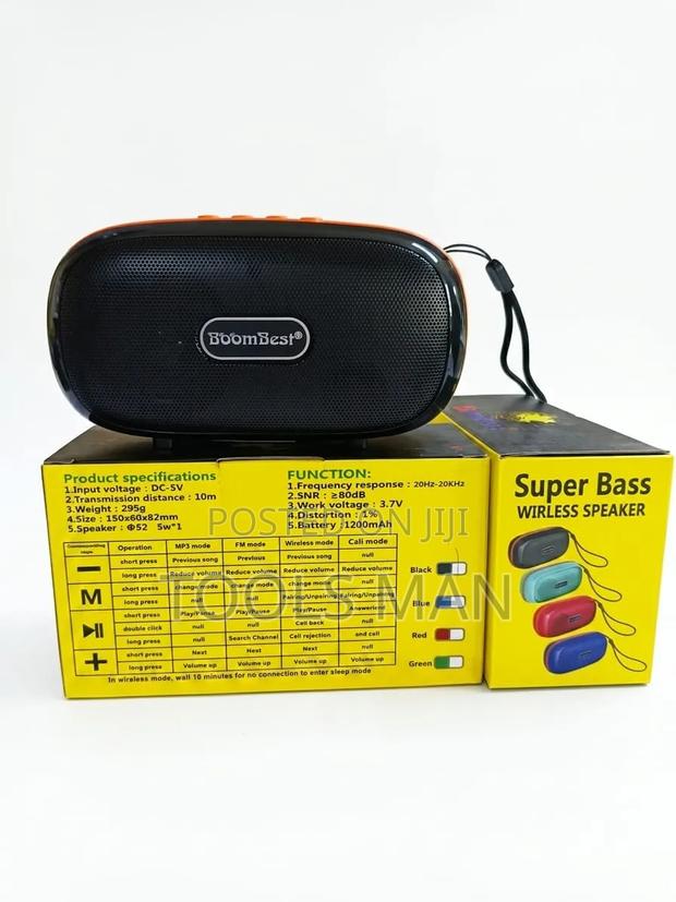 Boombest Super Bass Portable Wireless Bluetooth Speaker With Fm Radio.
