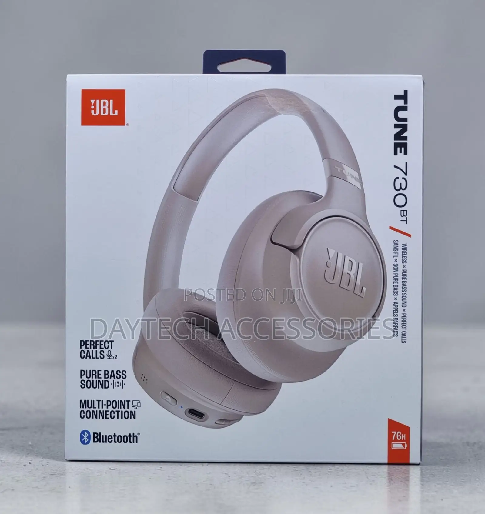 JBL Tune 730bt Over-Ear Wireless Headphone - Black Jblt730blk.