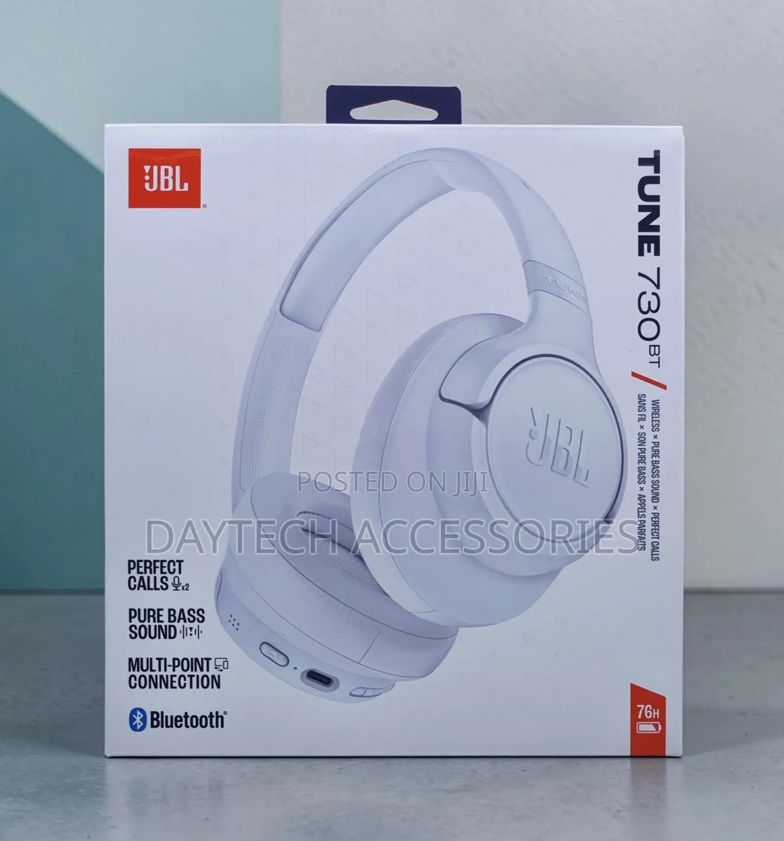 JBL Tune 730bt Over-Ear Wireless Headphone - Black Jblt730blk.