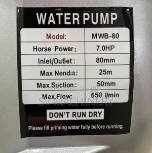 Heavy Duty Maxmech 3" Sewage Petrol Pump