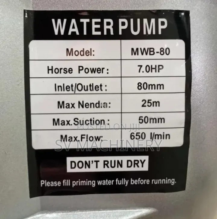 Heavy Duty Maxmech 3" Sewage Petrol Pump