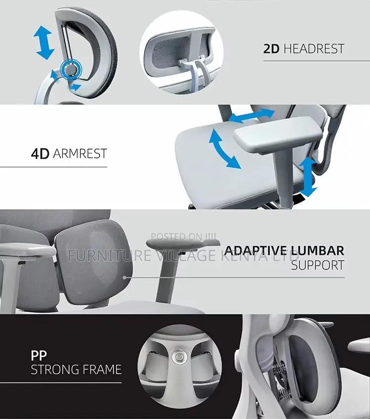 Swivel Orthopedic Lumber Support Office Seat
