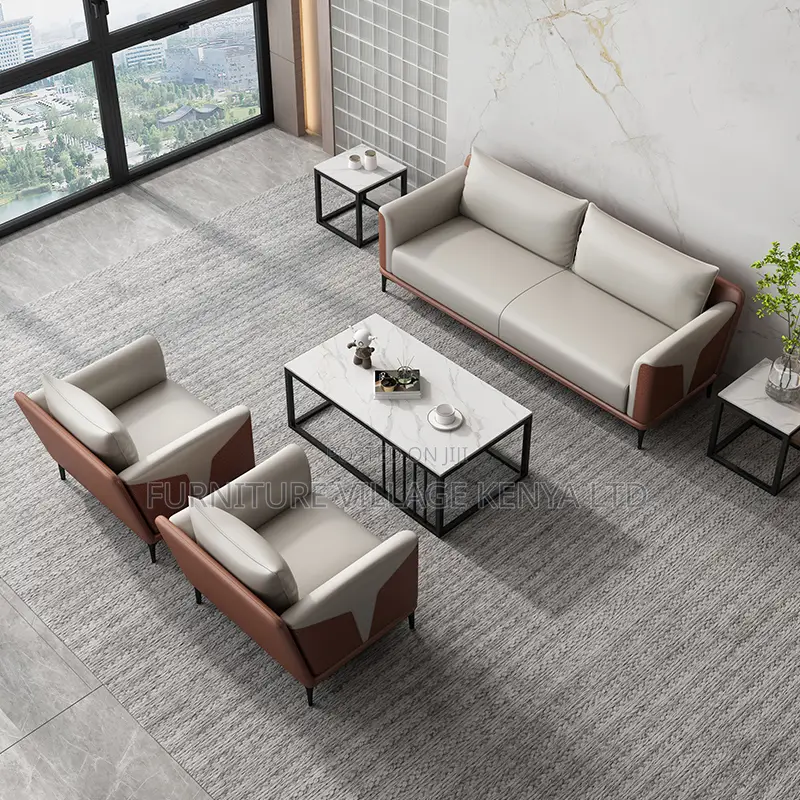 Cooperate Office Reception 5-Seater Sofa Set