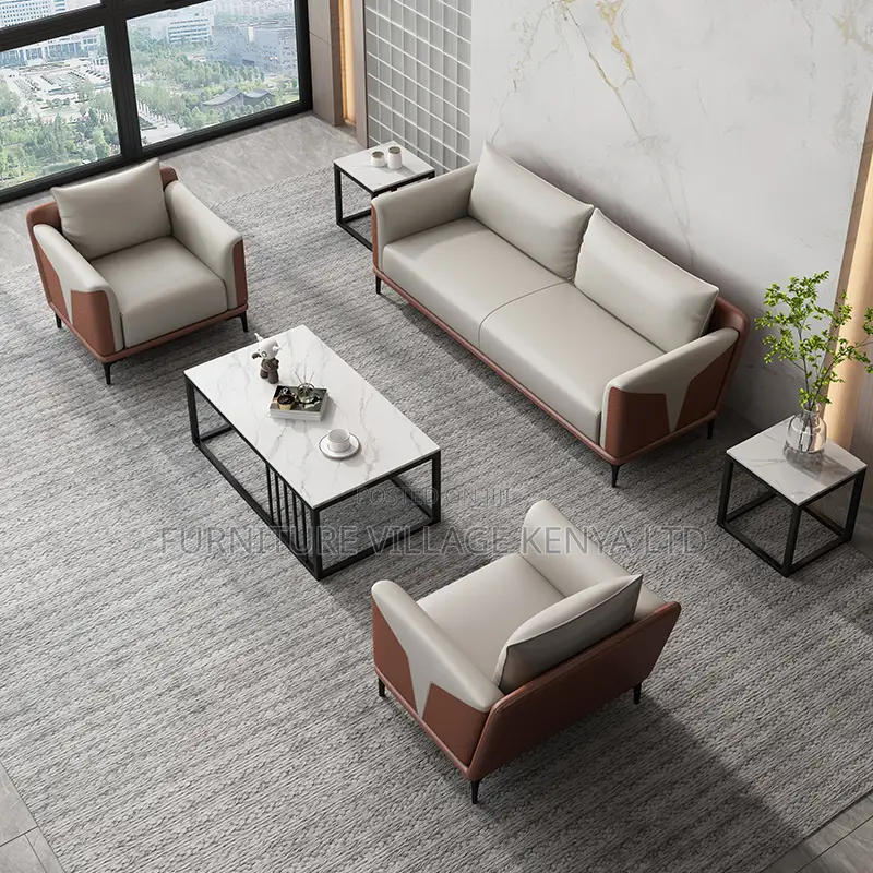Cooperate Office Reception 5-Seater Sofa Set