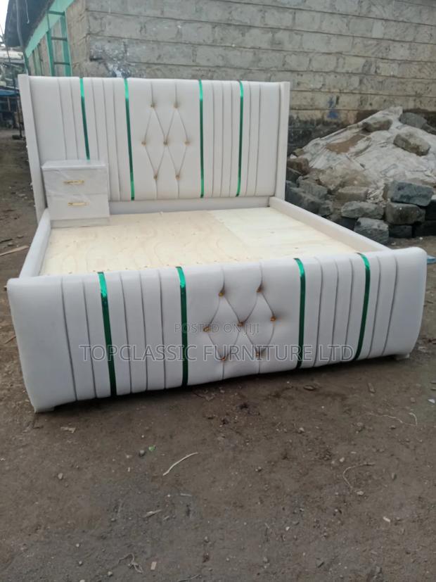 Chester Pure Cream 6x6+1side Table. - main view