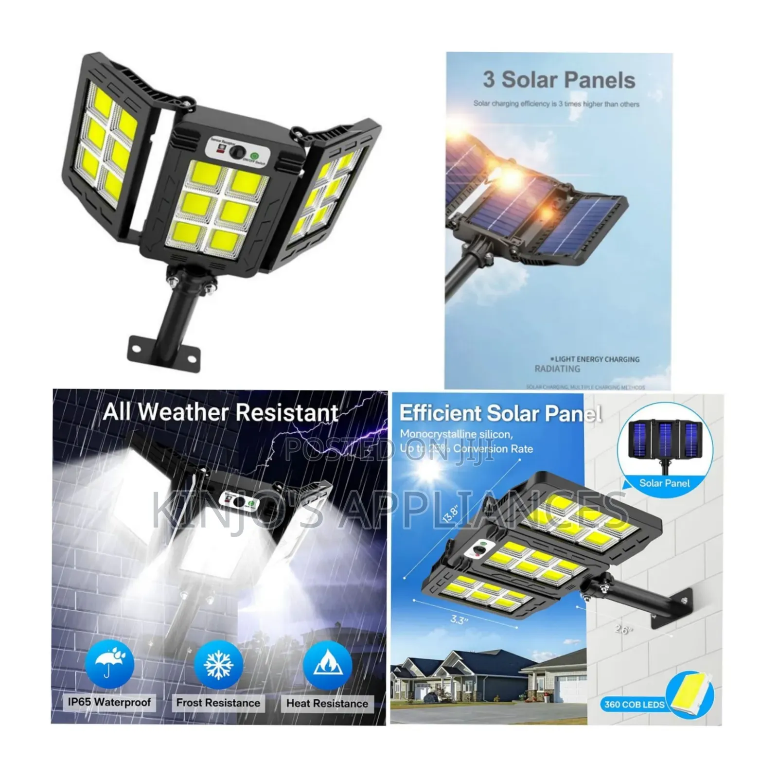 300 Watts Tripple Sided Solar Light