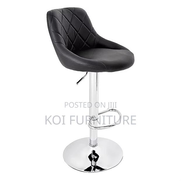 Barstools; Leather Comfortable Stylish Swivel Barstools - thumbnail 3