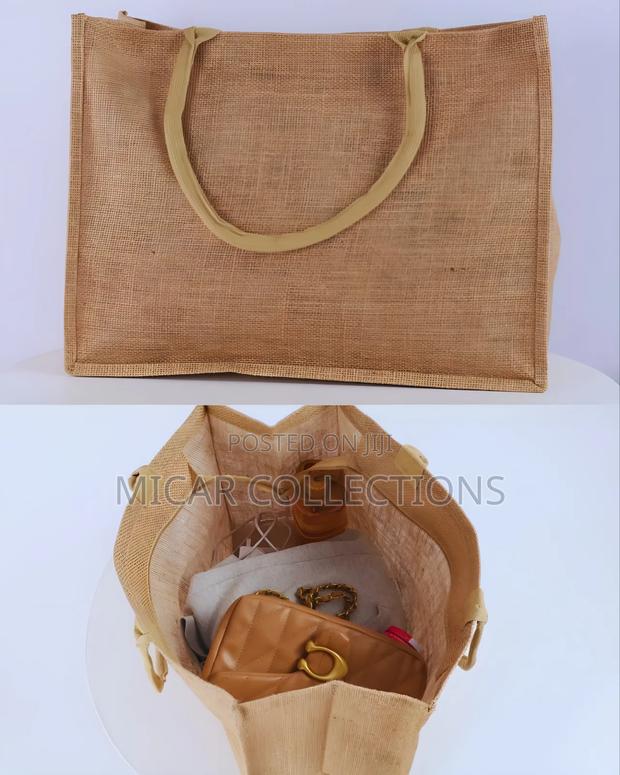 Big Eco Friendly Jute Bags Plain Great For Branding - thumbnail 2