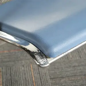 Blue Semi Padded Reception Guest Bench