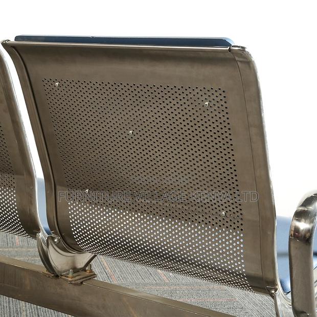 Blue Semi Padded Reception Guest Bench - thumbnail 7
