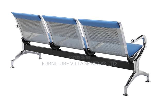 Blue Semi Padded Reception Guest Bench - thumbnail 11