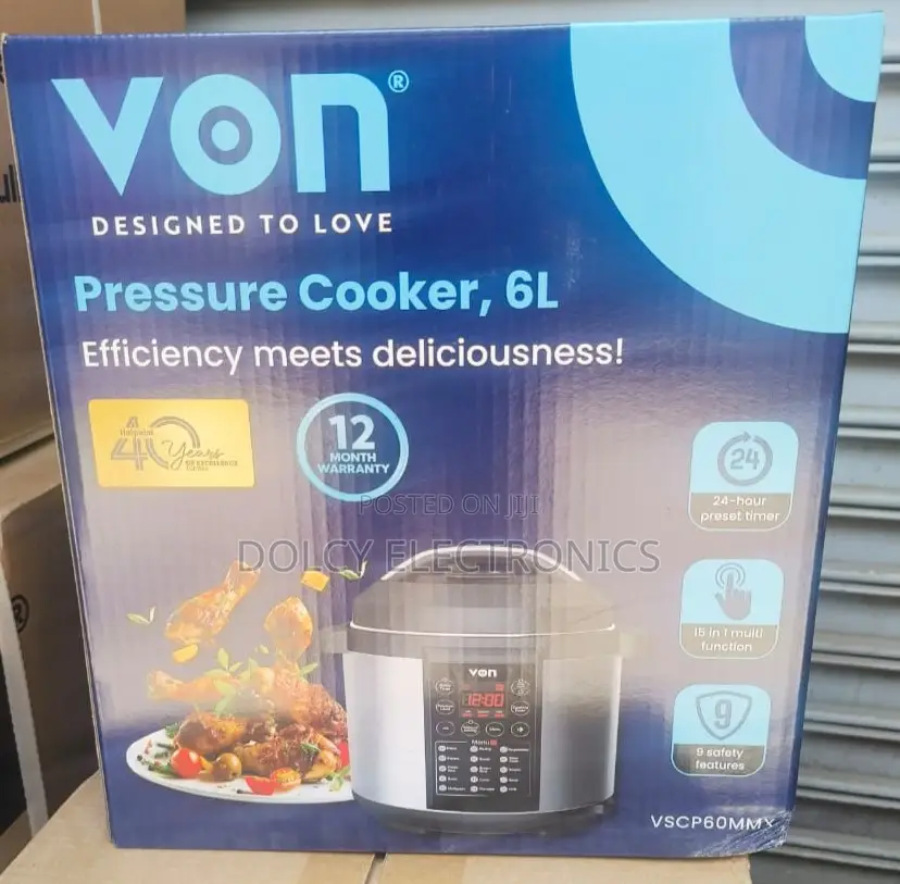 Von Electric Pressure Cooker 6litres