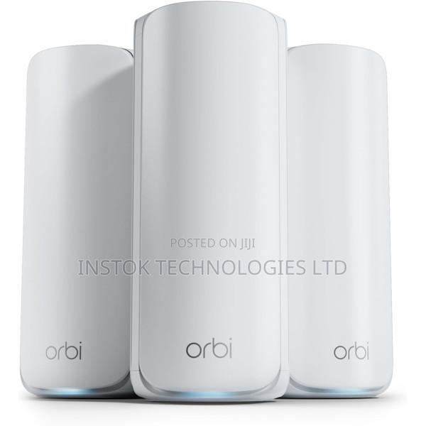 Netgear Orbi Rbe773 Be11000 Tri-Band Mesh Wi-Fi 7 System (3-Pack)