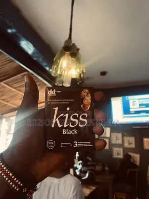 Kiss Black 24 Pack Extra Lube Condoms - Extra Pleasure Get 72pcs Total