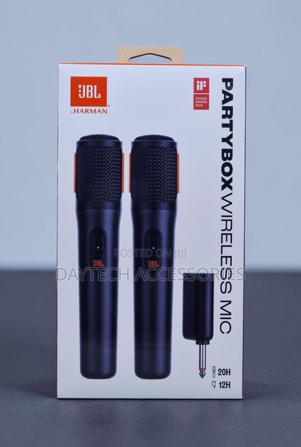 These Are JBL Partybox Wireless Microphones Black