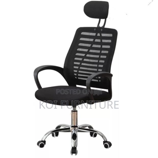 Office Chairs; Crest Headrest Ergonomic Office Desk Work Seat - thumbnail 2