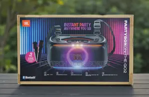 This Is a JBL Partybox on-the-Go 2 Portable Bluetooth Speaker.