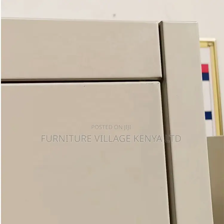 2-Swing Door White Metallic File Cabinet