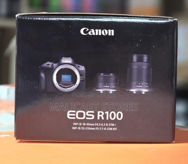 Canon Eos R100 Mirrorless Camera With 18-45mm and 55-210mm Lens Kit - main view