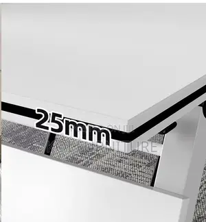 Office Desk; 1.2 Meters Stable Foldable White Meetinh and Work Desk
