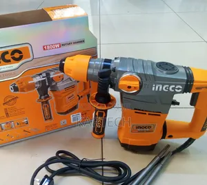 Ingco Rh18008 1800w Industrial Rotary Hammer Impact Rate 4200 BPM