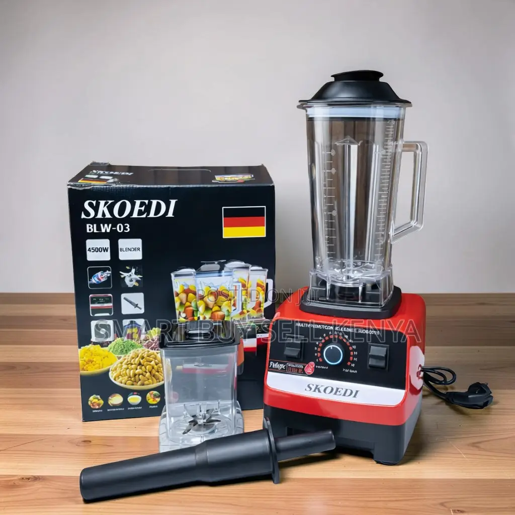 Easy Ingredient Mixing 2-in-1 2.5l Skoedi 4500w Blender and Grinder