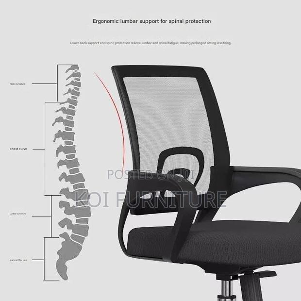 Office Chairs; Comprehensive Mesh Mid Backrest Ergonomic Office Chairs - thumbnail 3