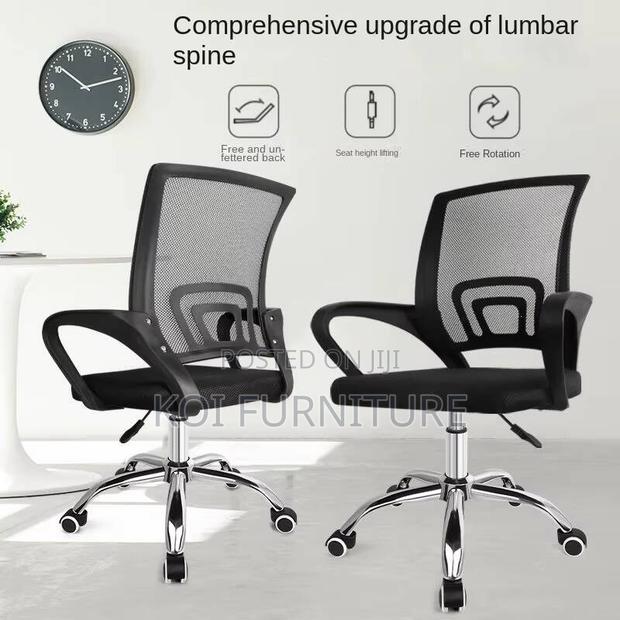 Office Chairs; Comprehensive Mesh Mid Backrest Ergonomic Office Chairs - thumbnail 5