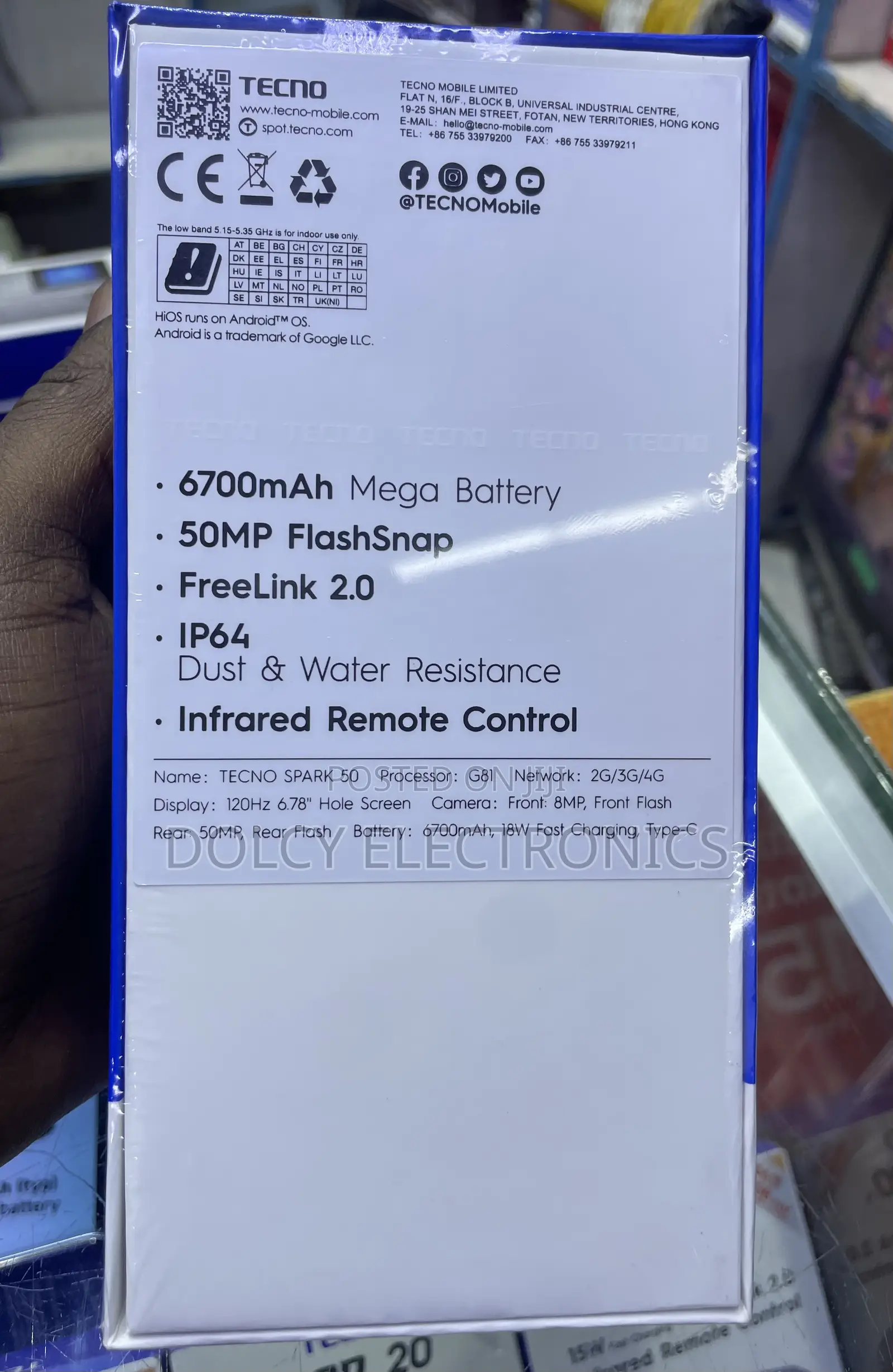 New Tecno Spark 50 128 GB Black