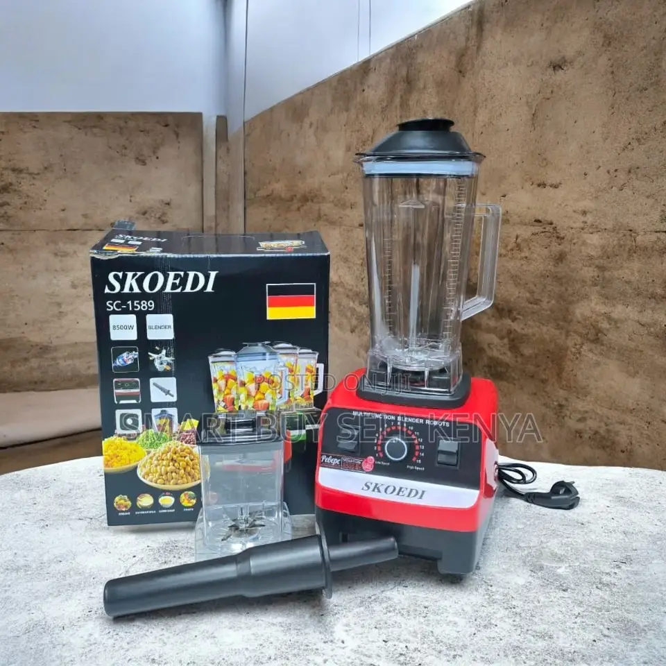 Low Noise Operation 2-in-1 2.5l Double Cup Skoedi Blender and Grinder