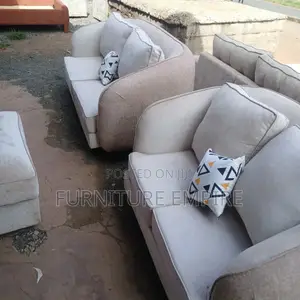 Modern Beige 4 Seater Sofa Set
