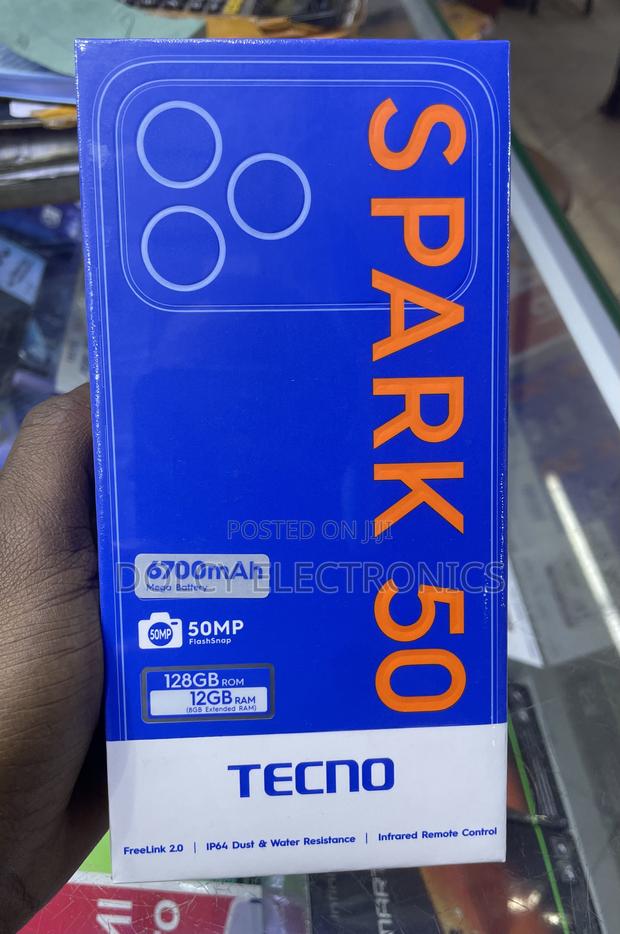 New Tecno Spark 50 128 GB Black