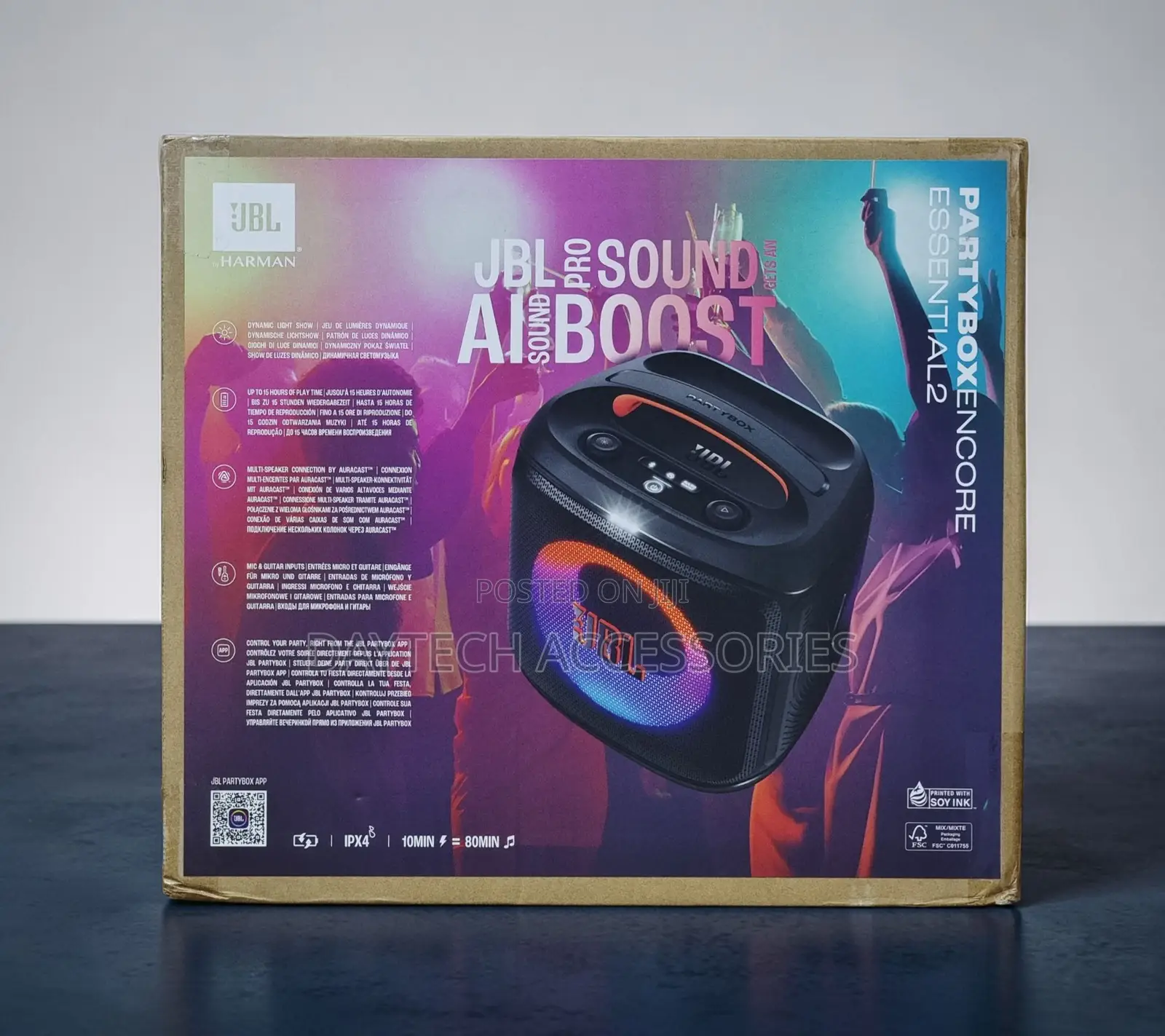 This Is a JBL Partybox Encore Essential 2 Portable Bluetooth Speaker.