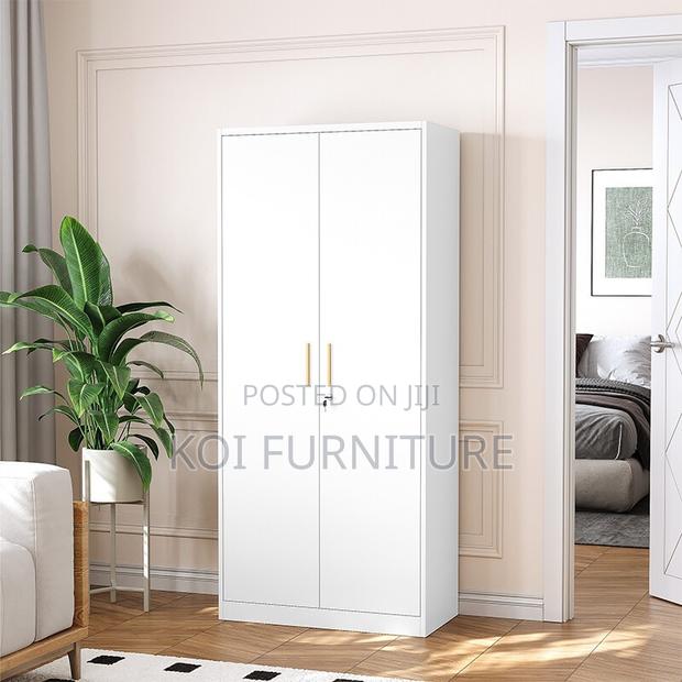 Office Cabinet; Mobix 2 Doors Steel Grey Cabinet With Shelves - thumbnail 5
