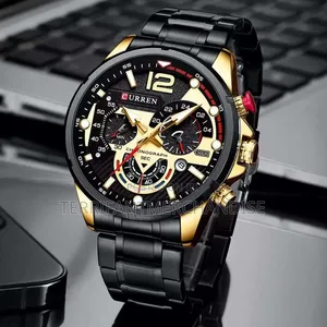 Curren Chronograph Water Resistant Auto Date Men’S Wrist Watch