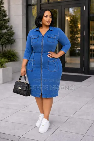 Denim Turkey Midi Dress