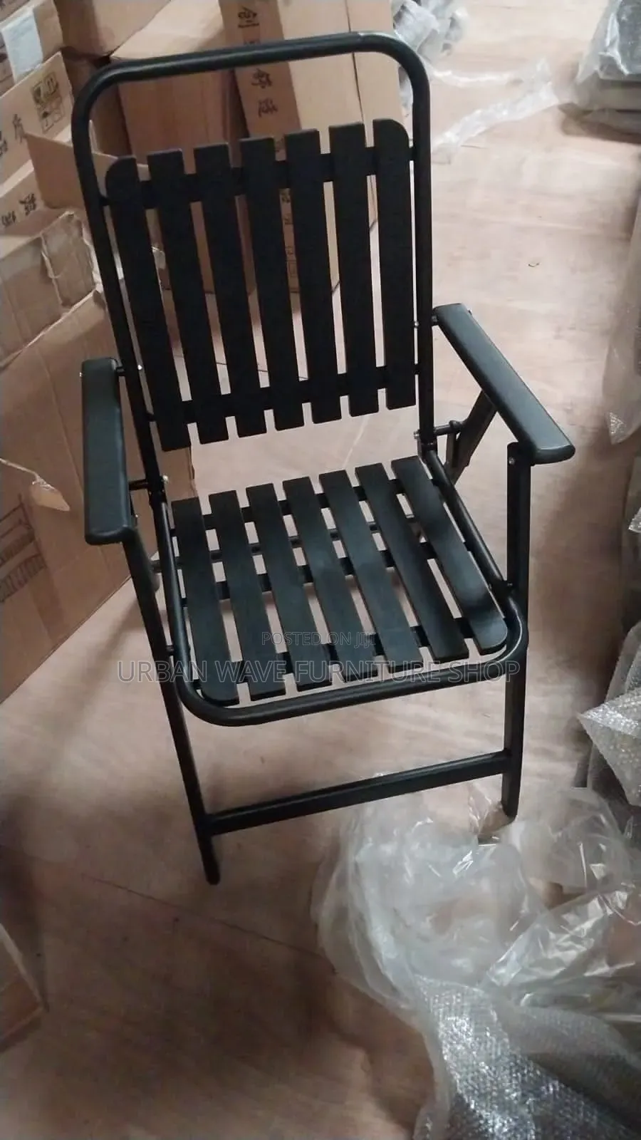 Black Foldable Outdoor Chair