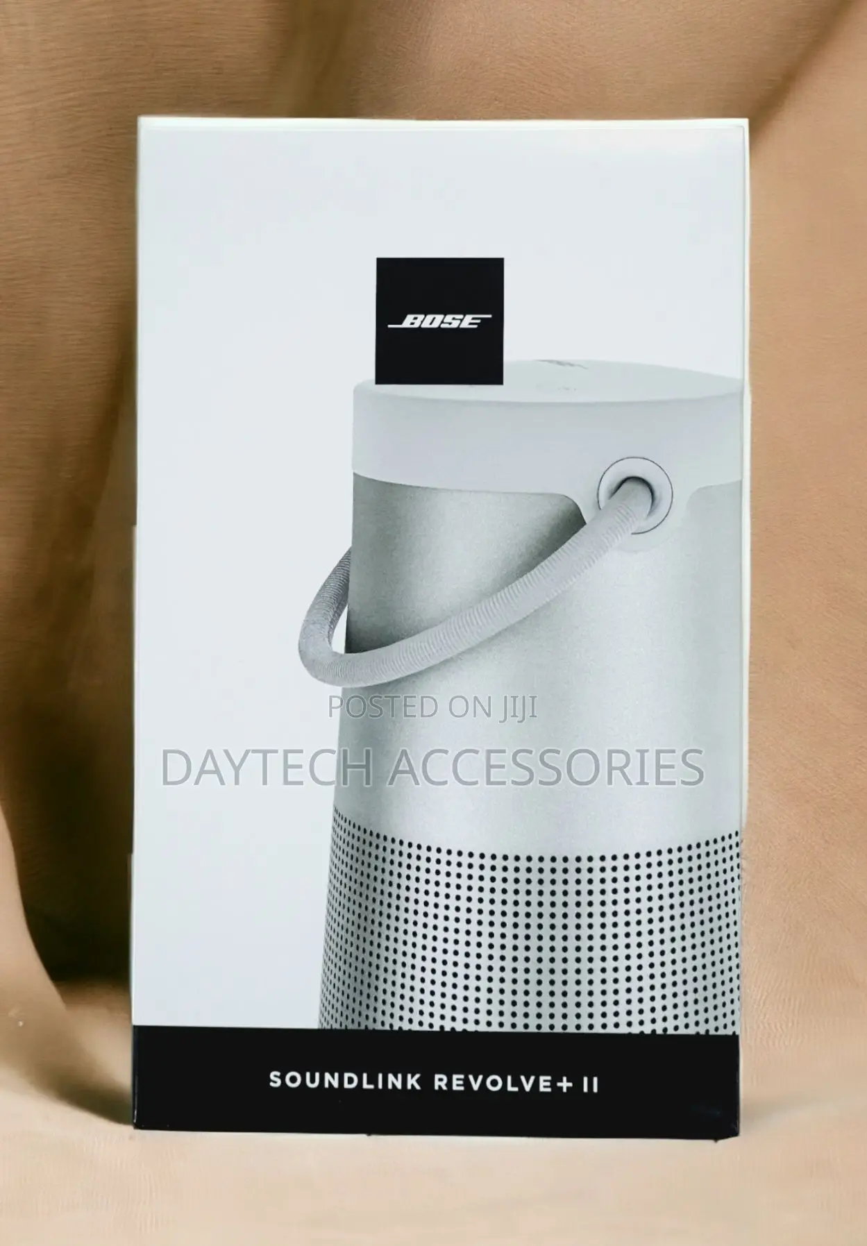 This Is a Bose Soundlink Revolve+ Ii Bluetooth Speaker in Silver.