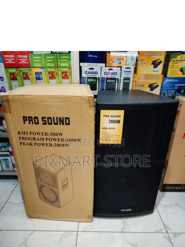 Pro Sound 2000w 15” Wooden Dj Speaker With Deep Bass