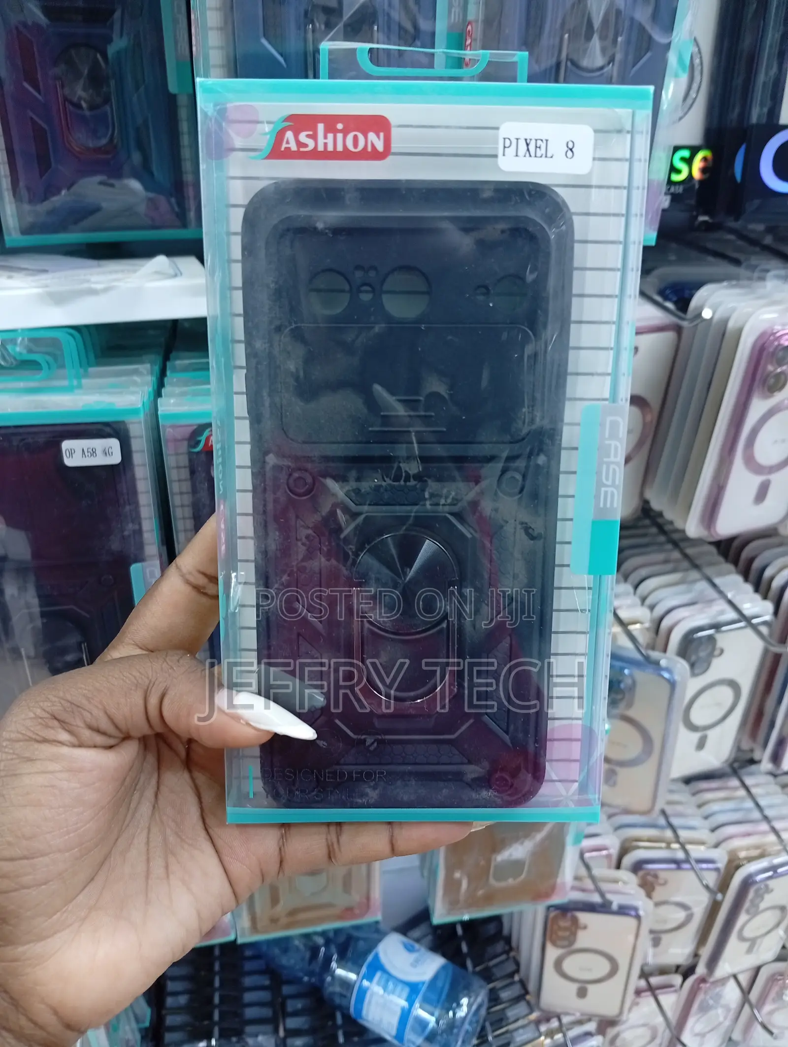 Google Pixel 8 Black Military-Grade Phone Case